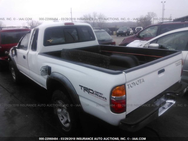 5TESN92N32Z008491 - 2002 TOYOTA TACOMA XTRACAB PRERUNNER თეთრი ფოტო 3