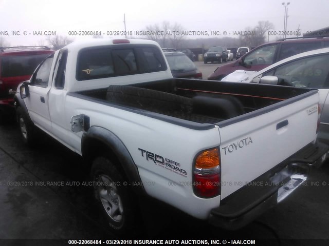 5TESN92N32Z008491 - 2002 TOYOTA TACOMA XTRACAB PRERUNNER WHITE photo 3