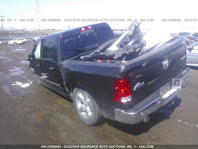 3C6RR7LT8HG593634 - 2017 RAM 1500 SLT BLACK photo 3