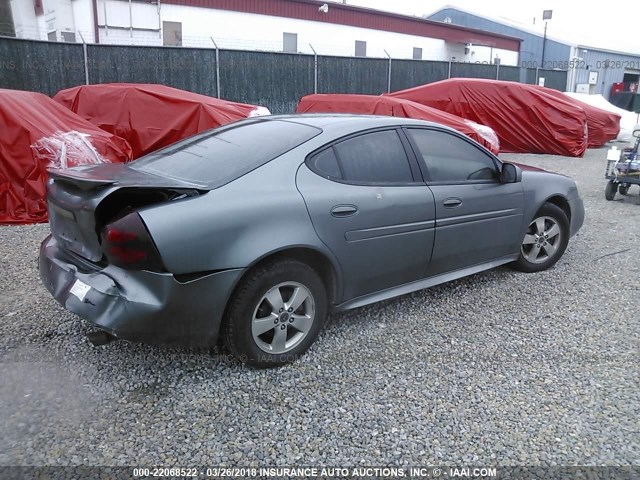 2G2WP522951215538 - 2005 PONTIAC GRAND PRIX ნაცრისფერი ფოტო 4