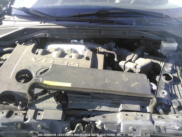 JN8AZ08W86W524266 - 2006 NISSAN MURANO SL/SE/S SILVER photo 10