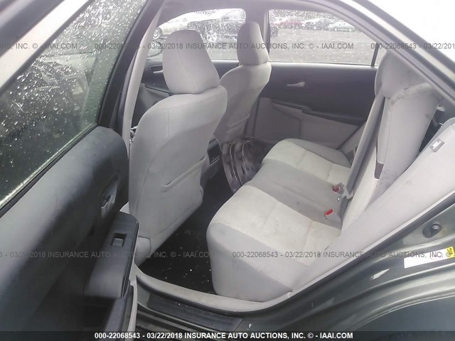 4T1BF1FK3CU585008 - 2012 TOYOTA CAMRY SE/LE/XLE GREEN photo 8