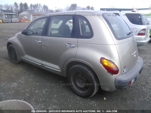 3C4FY48B42T327460 - 2002 CHRYSLER PT CRUISER CLASSIC TAN photo 3