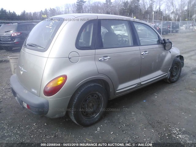 3C4FY48B42T327460 - 2002 CHRYSLER PT CRUISER CLASSIC TAN photo 4