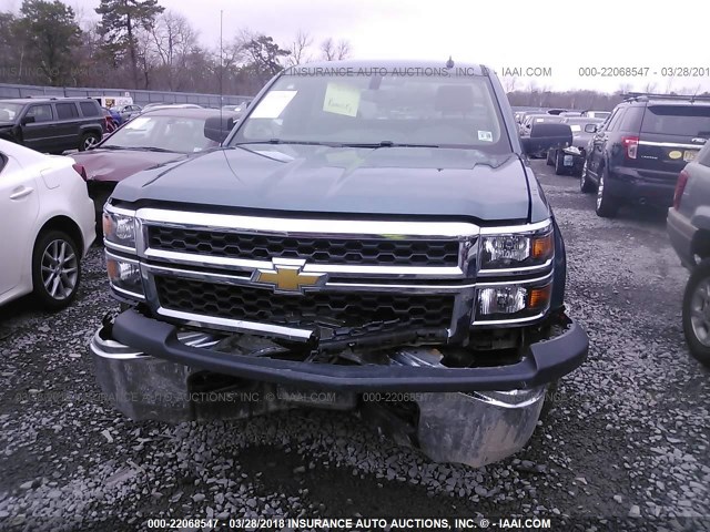 1GCNKPEC5EZ203917 - 2014 CHEVROLET SILVERADO K1500 BLUE photo 6