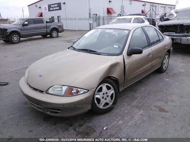 3G1JF5241YS120855 - 2000 CHEVROLET CAVALIER LS GOLD photo 2