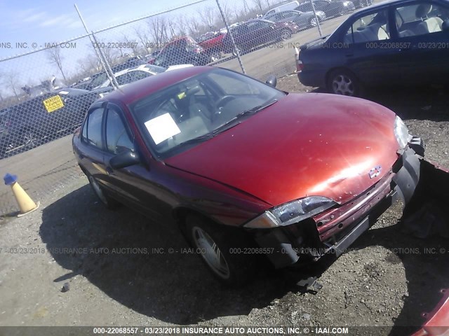 1G1JF52T6W7100202 - 1998 CHEVROLET CAVALIER LS RED photo 1