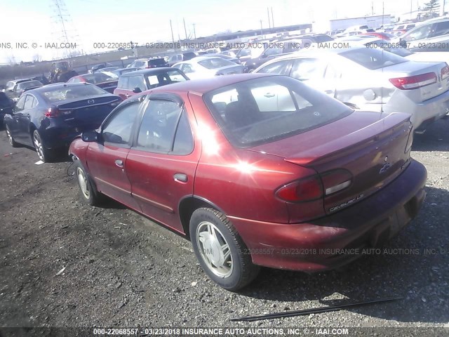 1G1JF52T6W7100202 - 1998 CHEVROLET CAVALIER LS RED photo 3