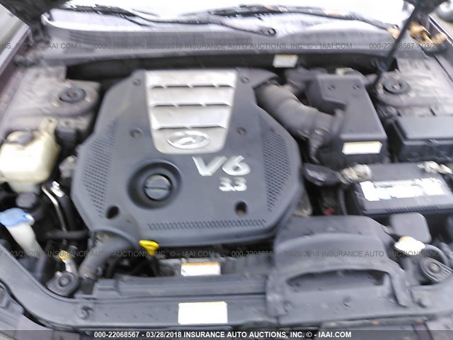 5NPEU46F36H015360 - 2006 HYUNDAI SONATA GLS/LX BURGUNDY photo 10