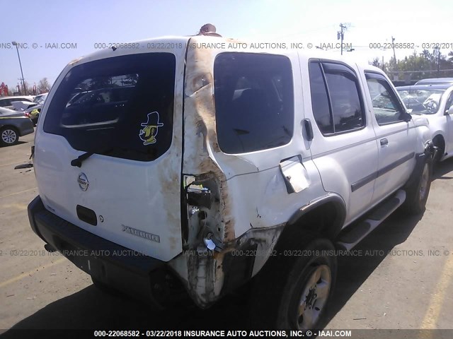 5N1ED28T24C661632 - 2004 NISSAN XTERRA XE/SE WHITE photo 4