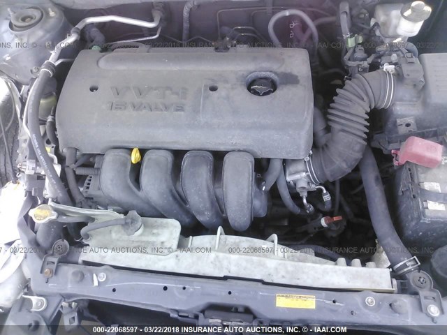 2T1BR32E85C436052 - 2005 TOYOTA COROLLA CE/LE/S GRAY photo 10