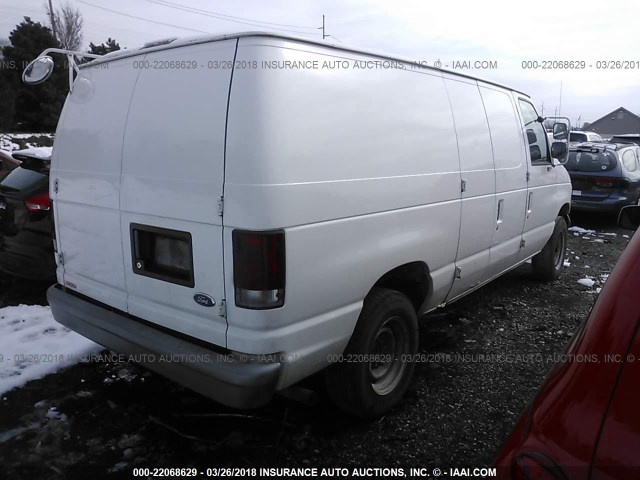 1FTPE2422XHA58095 - 1999 FORD ECONOLINE E250 VAN WHITE photo 4