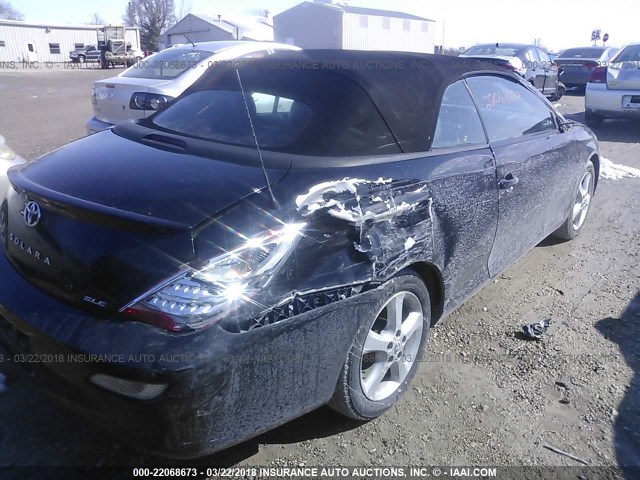 4T1FA38P48U143379 - 2008 TOYOTA CAMRY SOLARA SE/SLE/SPORT BLACK photo 6