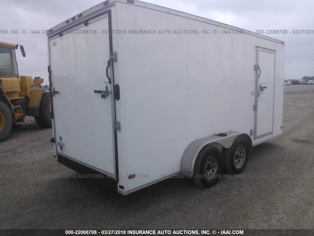 53FBE1620FF017234 - 2015 COVERED WAGON CW7X16TA2  WHITE photo 4