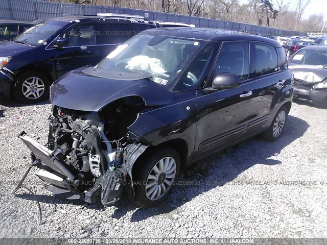 ZFBCFABH1EZ027640 - 2014 FIAT 500L EASY ნაცრისფერი ფოტო 2