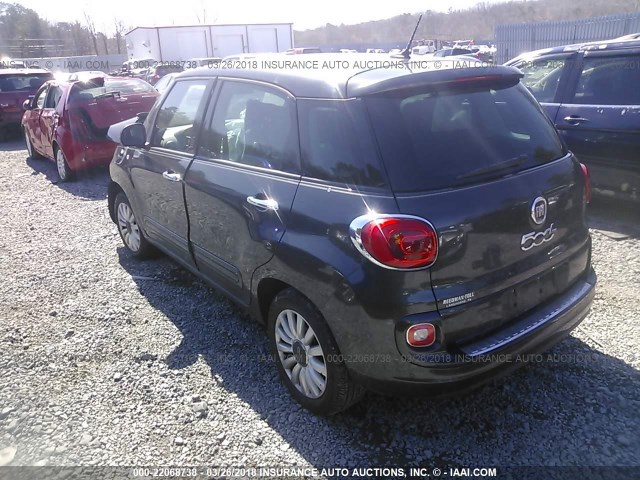 ZFBCFABH1EZ027640 - 2014 FIAT 500L EASY ნაცრისფერი ფოტო 3