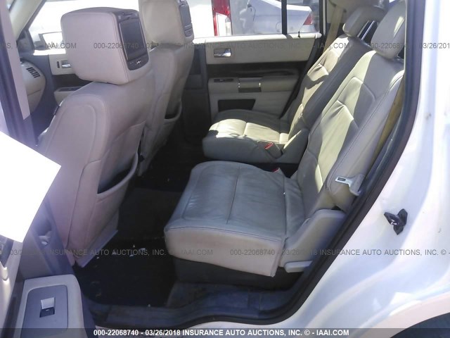 2FMDK52C59BA13575 - 2009 FORD FLEX SEL WHITE photo 8