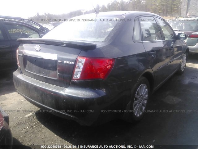 JF1GE61668H527985 - 2008 SUBARU IMPREZA 2.5I GRAY photo 4