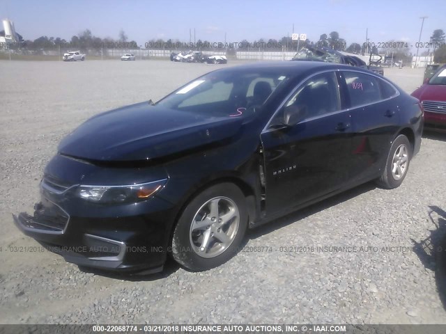 1G1ZB5ST7HF241612 - 2017 CHEVROLET MALIBU LS 黑色 照片 2