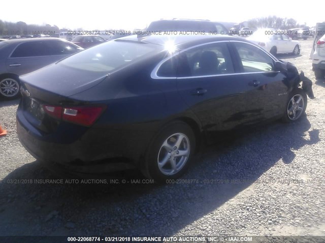 1G1ZB5ST7HF241612 - 2017 CHEVROLET MALIBU LS 黑色 照片 4