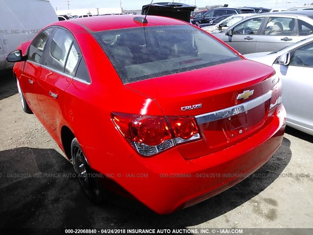 1G1PG5SB5F7219843 - 2015 CHEVROLET CRUZE LTZ RED photo 3