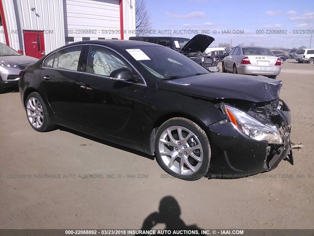 2G4GT5GX8E9209937 - 2014 BUICK REGAL GS 黑色 照片 1