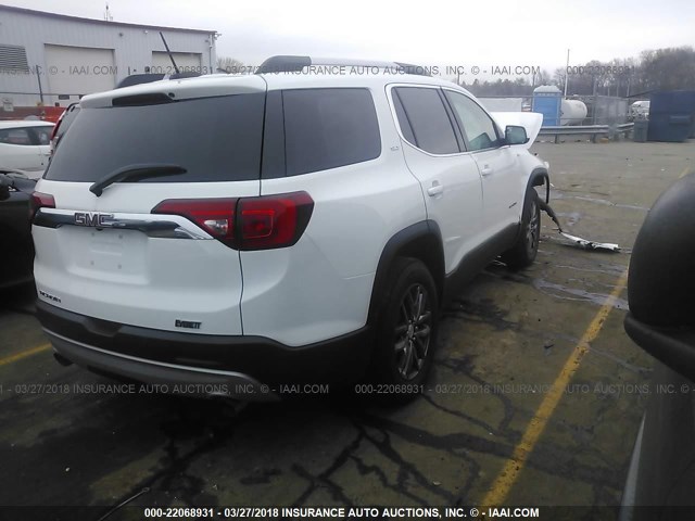 1GKKNMLS7JZ109183 - 2018 GMC ACADIA SLT-1 WHITE photo 4