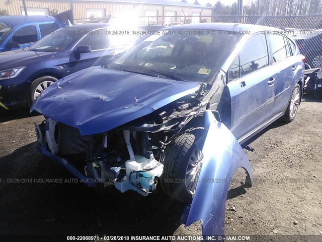 JF1GPAD66E8284442 - 2014 SUBARU IMPREZA PREMIUM BLUE photo 2