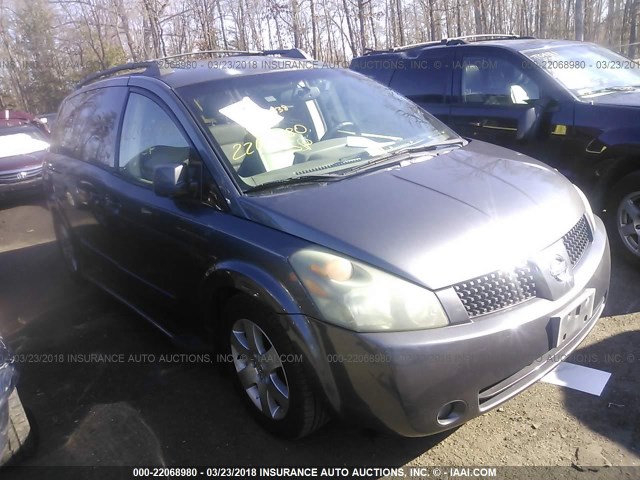 5N1BV28U34N325016 - 2004 NISSAN QUEST S/SE/SL GRAY photo 1