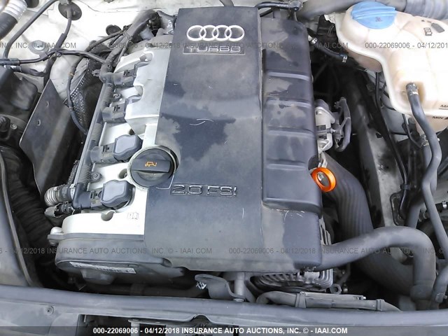 WAUDF78E66A127246 - 2006 AUDI A4 2.0T QUATTRO WHITE photo 10