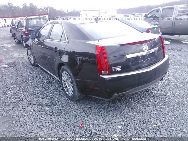 1G6DA5EG4A0126254 - 2010 CADILLAC CTS BLACK photo 3