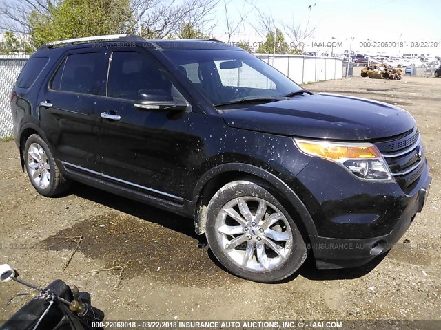 1FMHK7F89CGA24470 - 2012 FORD EXPLORER LIMITED BLACK photo 1