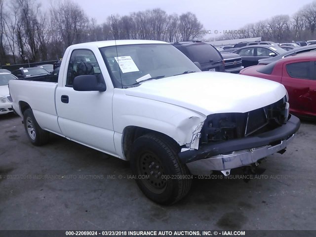 1GCEC14X77Z196972 - 2007 CHEVROLET SILVERADO C1500 CLASSIC WHITE photo 1