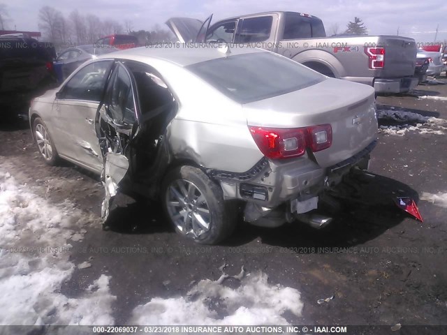 1G11H5SA7DF290376 - 2013 CHEVROLET MALIBU LTZ 金色 照片 3
