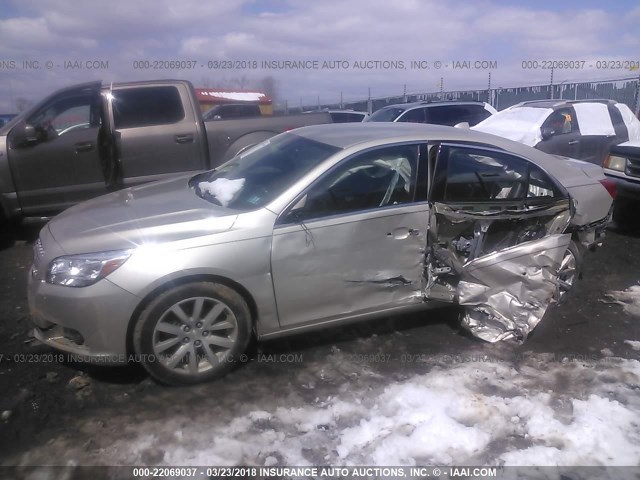 1G11H5SA7DF290376 - 2013 CHEVROLET MALIBU LTZ 金色 照片 6