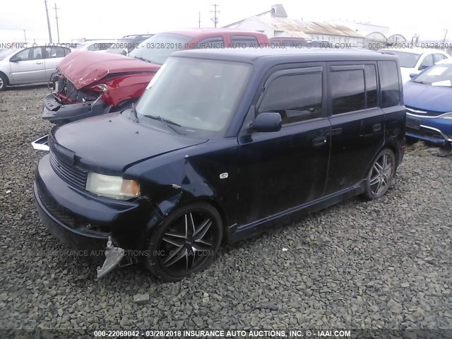 JTLKT334664123548 - 2006 TOYOTA SCION XB Dark Blue photo 2