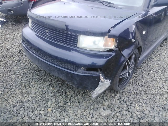JTLKT334664123548 - 2006 TOYOTA SCION XB Dark Blue photo 6
