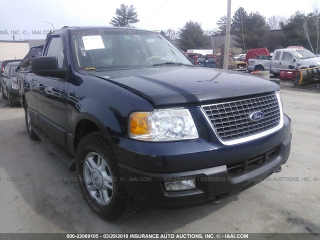 1FMPU16L64LB39608 - 2004 FORD EXPEDITION XLT მუქი ლურჯი ფოტო 1