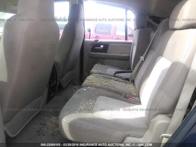 1FMPU16L64LB39608 - 2004 FORD EXPEDITION XLT მუქი ლურჯი ფოტო 8