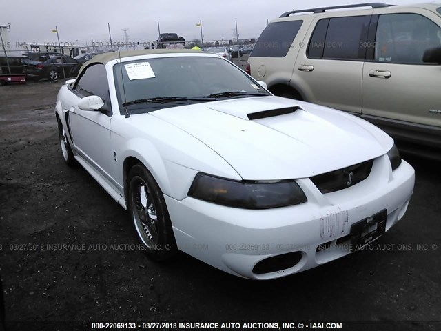 1FAFP45X61F149066 - 2001 FORD MUSTANG GT WHITE photo 1
