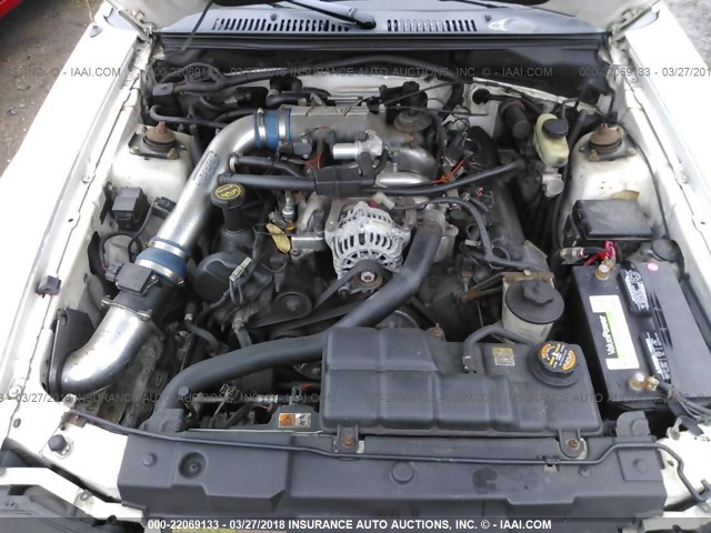 1FAFP45X61F149066 - 2001 FORD MUSTANG GT WHITE photo 10