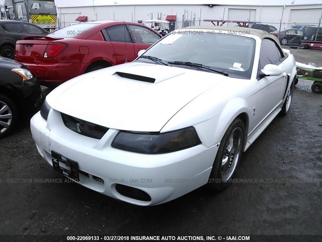 1FAFP45X61F149066 - 2001 FORD MUSTANG GT WHITE photo 2