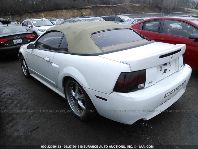 1FAFP45X61F149066 - 2001 FORD MUSTANG GT WHITE photo 3