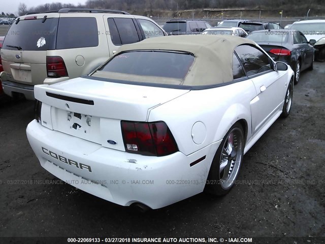 1FAFP45X61F149066 - 2001 FORD MUSTANG GT WHITE photo 4