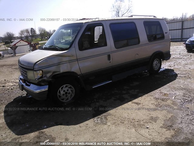 1FDEE14H0RHA20465 - 1994 FORD ECONOLINE E150 VAN TAN photo 2