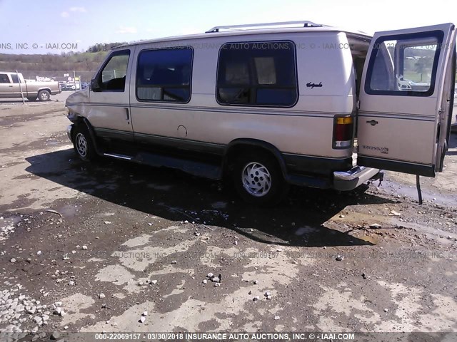 1FDEE14H0RHA20465 - 1994 FORD ECONOLINE E150 VAN TAN photo 3