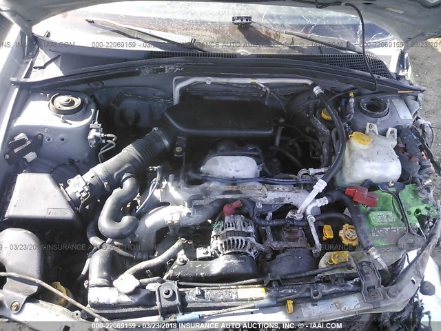 JF1SG65675H736338 - 2005 SUBARU FORESTER 2.5XS Серый фото 10