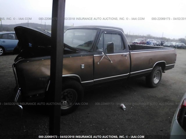 1B7HD14T2GS010237 - 1986 DODGE D-SERIES D150 BROWN photo 2