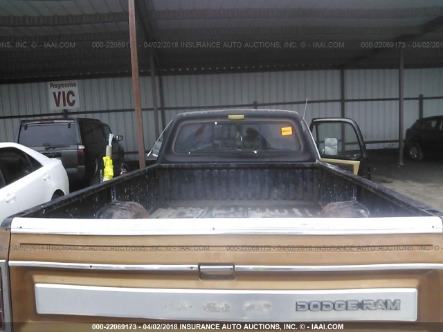 1B7HD14T2GS010237 - 1986 DODGE D-SERIES D150 BROWN photo 8