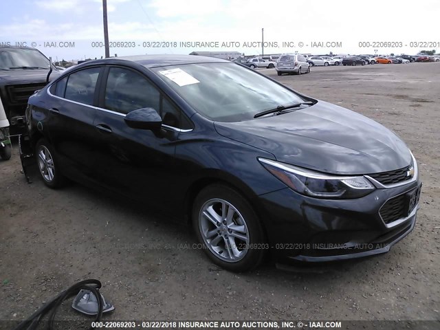 1G1BE5SM7H7154644 - 2017 CHEVROLET CRUZE LT GRAY photo 1